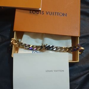Louis vuitton patches multicolour links bracelet